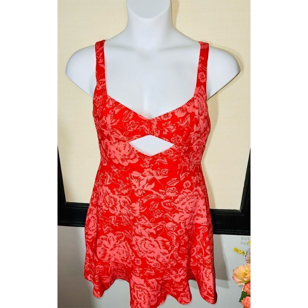 BCBG Red Floral Dress - NWT - Size 0